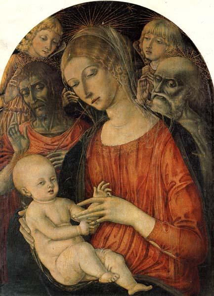 Matteo Di Giovanni Madonna and Child with Angles and Saints oil painting image